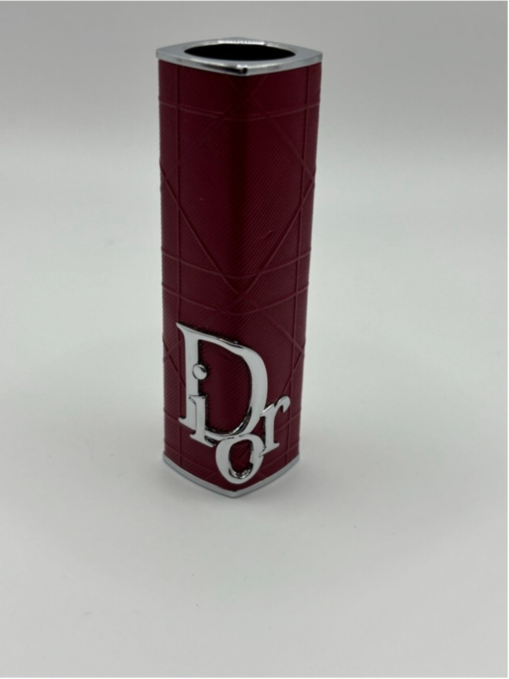Dior Addict Lipstick Case Brick Cannage Red Refillable Couture - Picture 3 of 5